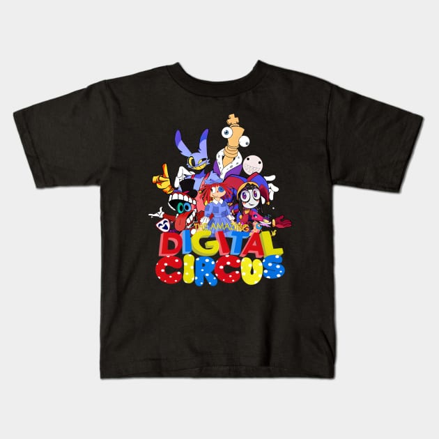 The Amazing Digital Circus Kids T-Shirt by alujino